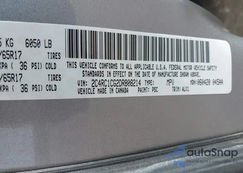 2013 Chrysler Town & Country Touring-L из США, поврежденный, VIN 2C4RC1CG2DR808214